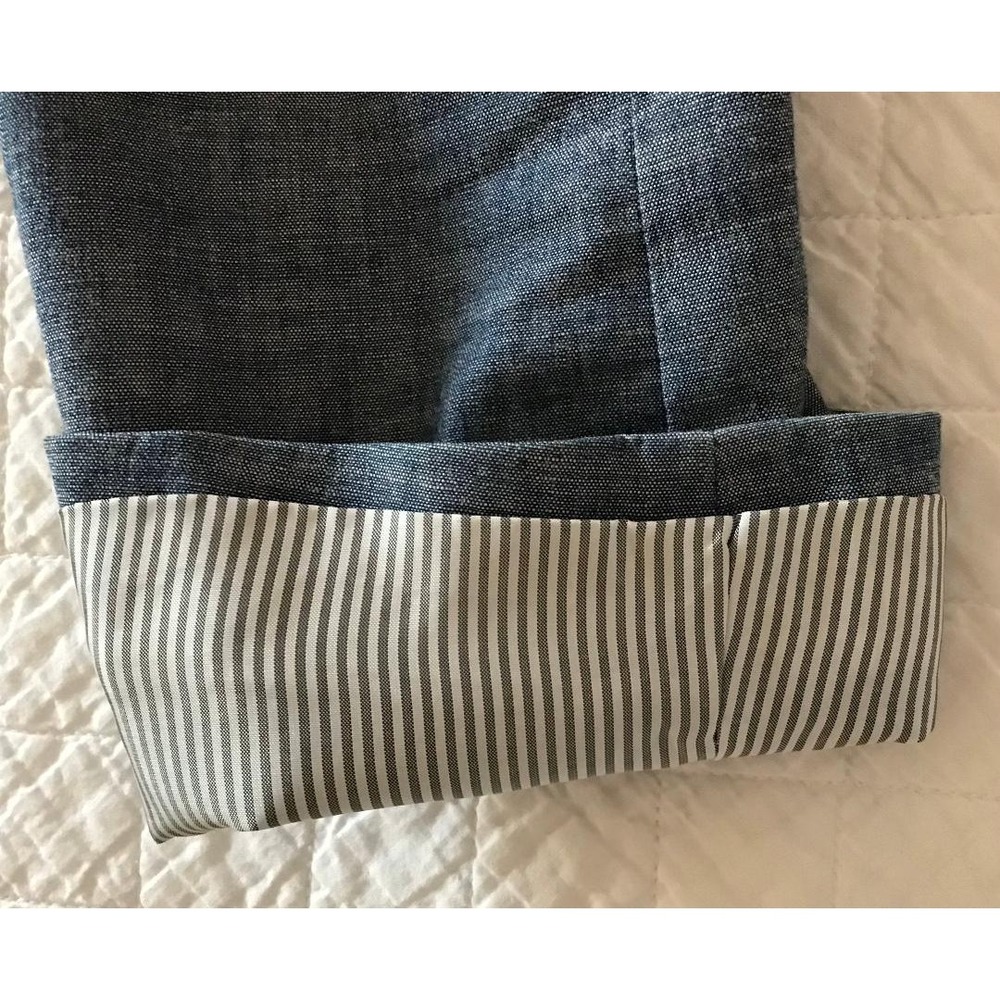 J.Crew Womens Sz 4 Blue Chambray Cotton Blazer Jacket Schoolboy Casual Workwear - Picture 6 of 15
